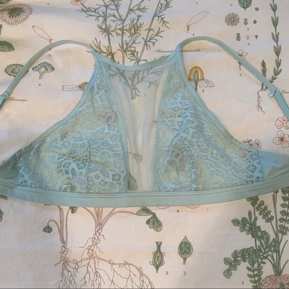 Blue lace Victoria’s Secret bralette / top